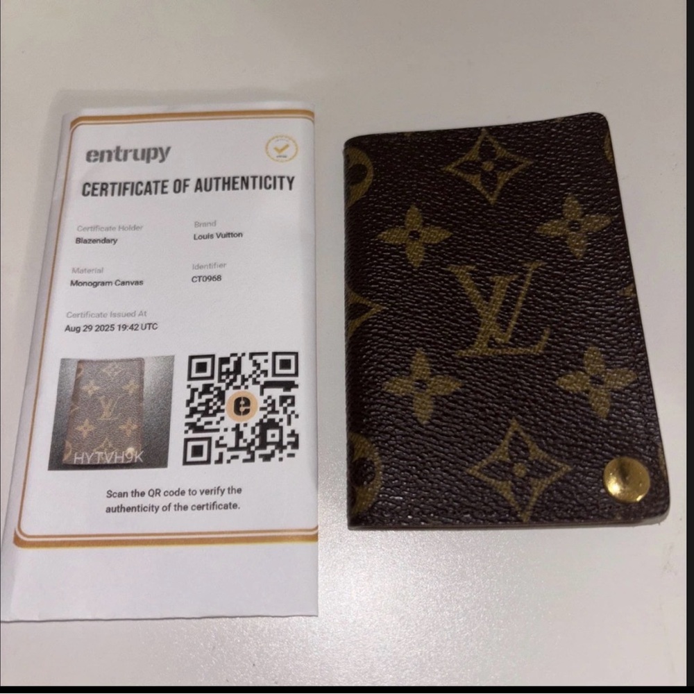 Louis Vuitton Brown and Gold Monogram Key & Card Holder